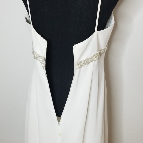 DAVID'S BRIDAL Wedding Dress Size 8 Ivory - Picture 6 of 7